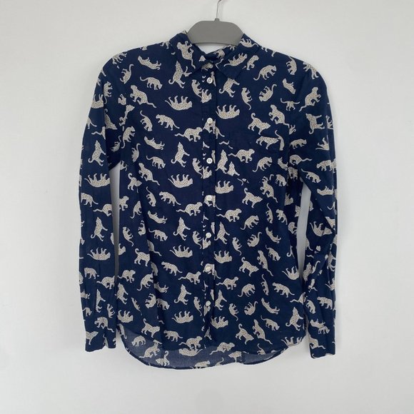 J. Crew Cheetah button-up shirt - Picture 3 of 6